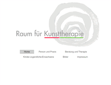 Tablet Screenshot of kunsttherapie-praxis.de